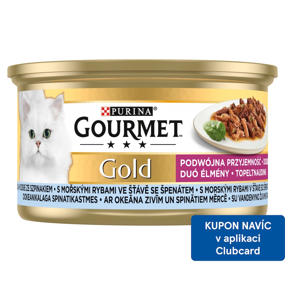 image 1 of GOURMET GOLD Canned Food for Cats Sea Fish in Sauce 85g