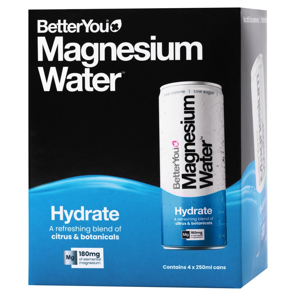 image 1 of BetterYou Magnesium Water Hydrate 4 x 250ml