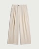 image 4 of F&F Pinstripe Super Wide Leg Co-ord Trousers in Ecru