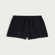F&F Pure Cotton Double Cloth Shorts in Black