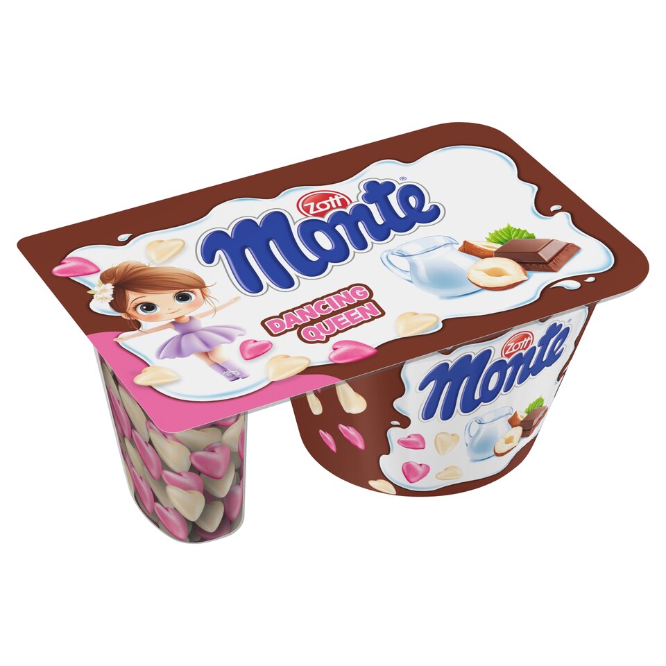 Obrázek 1 pro produkt Zott Monte Mléčný dezert čokoládový s lískovými oříšky 125g