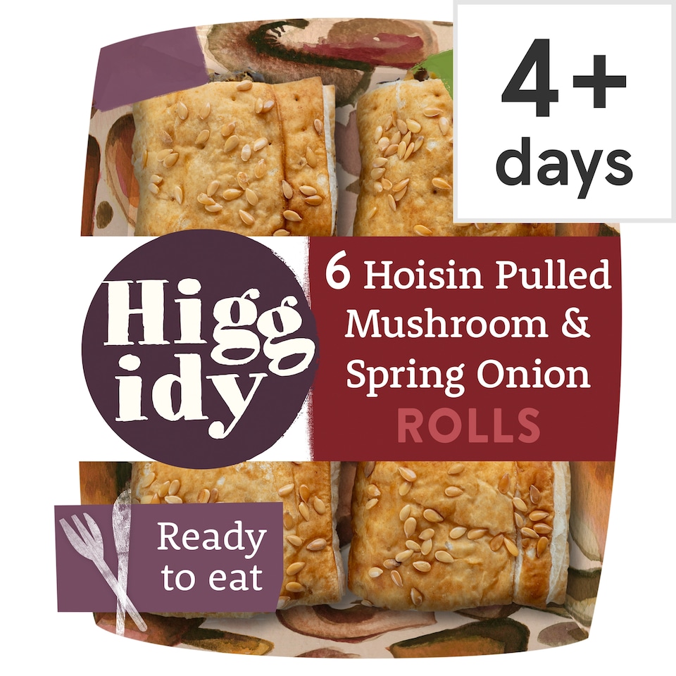 image 1 of Higgidy Hoisin Pulled Mushroom & Spring Onion Rolls 160g