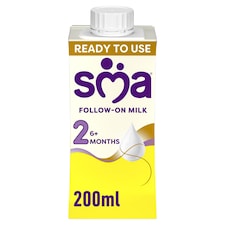 SMA Follow-On Baby Milk 6 Mth+ Ready-To-Use Formula Milk 200 Ml