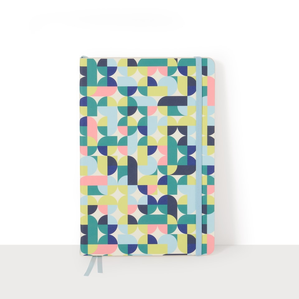 image 1 of Agenzio Soft Touch Medium Ruled Notebook Abstract