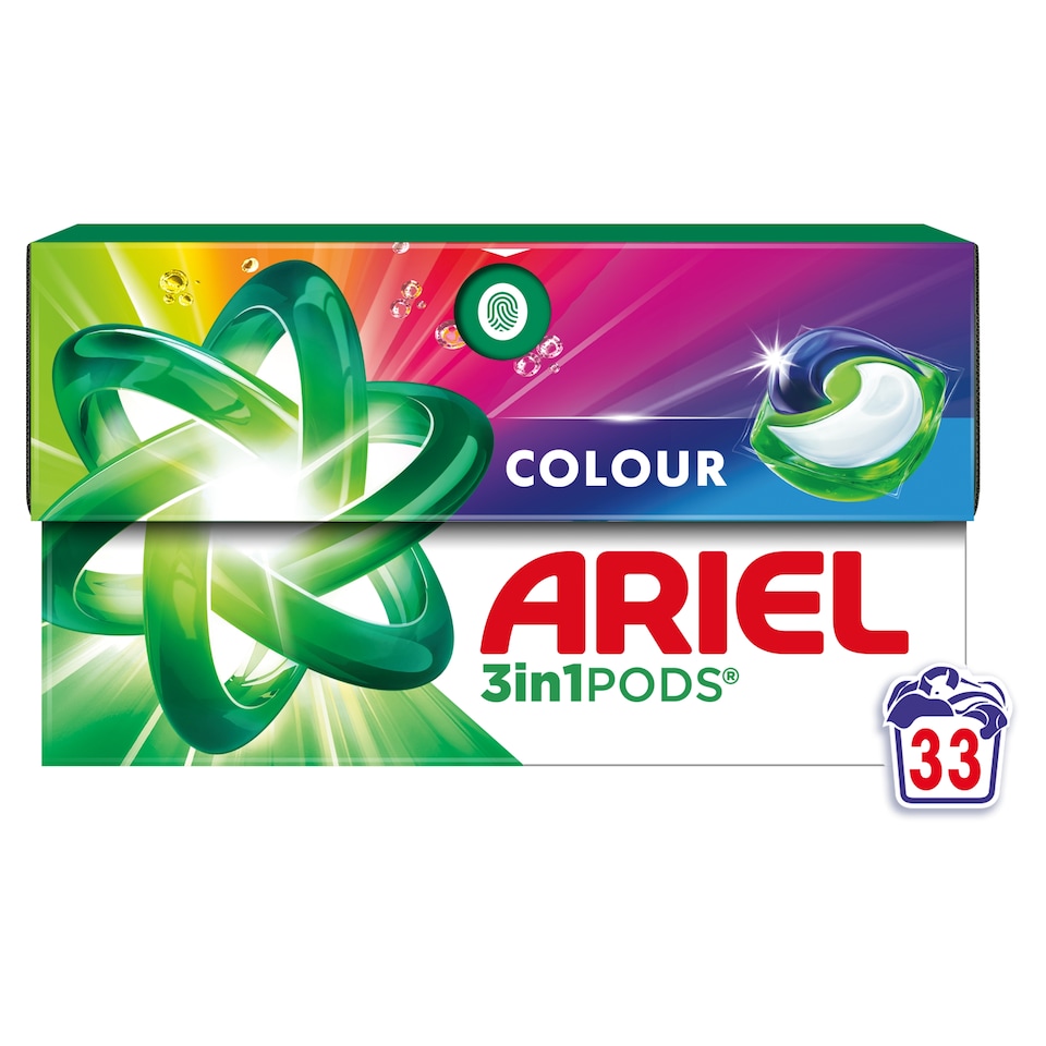 image 1 of Ariel All in 1 Washing Pods Colour 33 Washes 600.6g