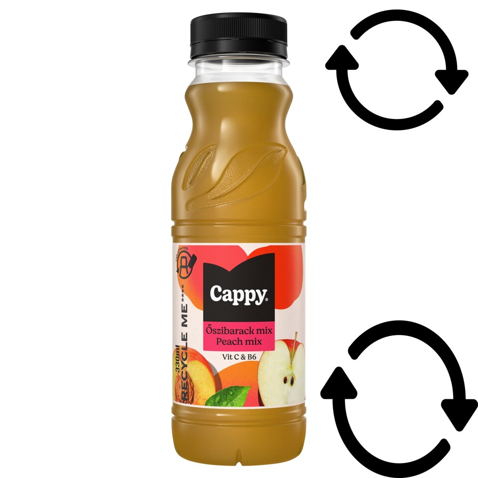 Cappy Peach Mix Fruit Drink with Peach Puree and Apple Juice from Concentrate 330 ml