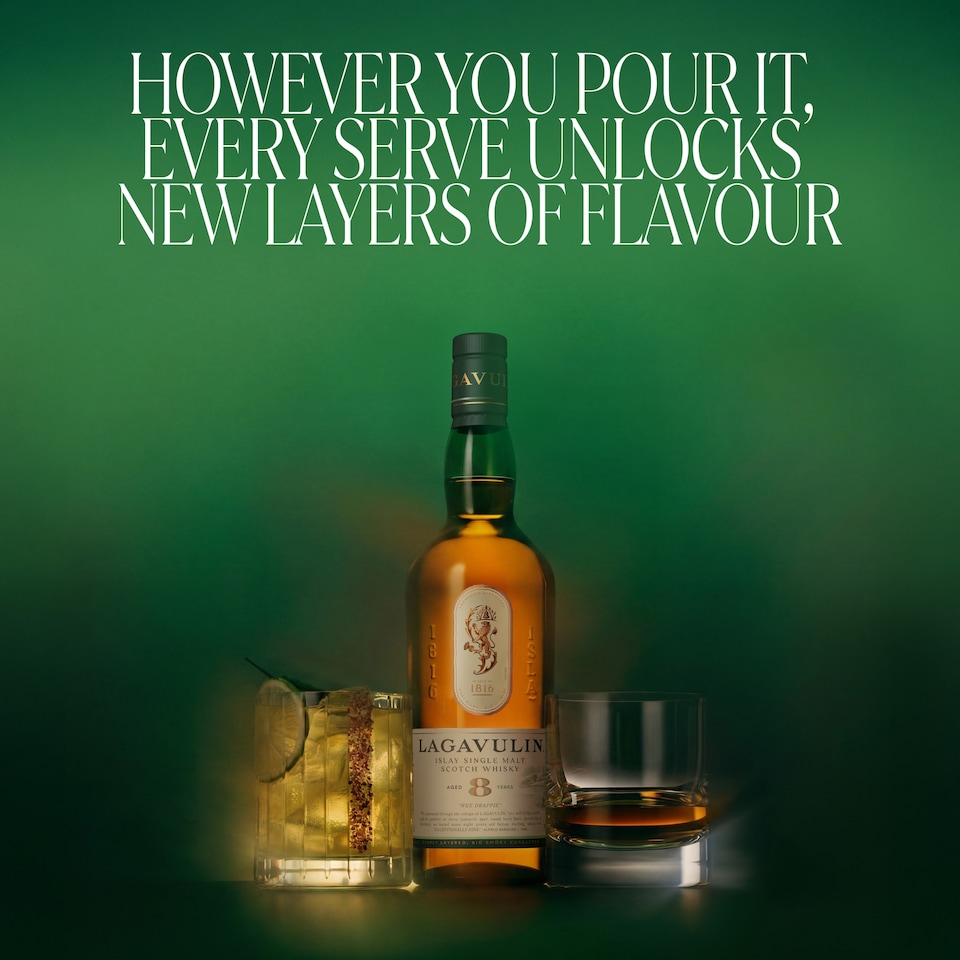 image 1 of Lagavulin 8 Year Single Malt Whisky Bottle 48% Vol 70cl