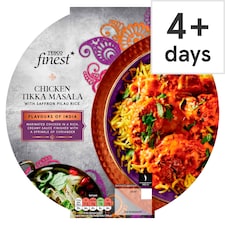 Tesco Finest Chicken Tikka Masala Saffron Pilau Rice 400G