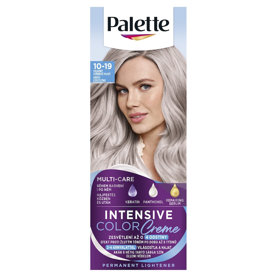obrázok 1 z Palette Intensive Color Creme farba na vlasy Chladný striebristý blond 10-19