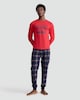 image 2 of Arsenal 2-Piece Top and Fleece Bottoms Pyjamas Set  in Red