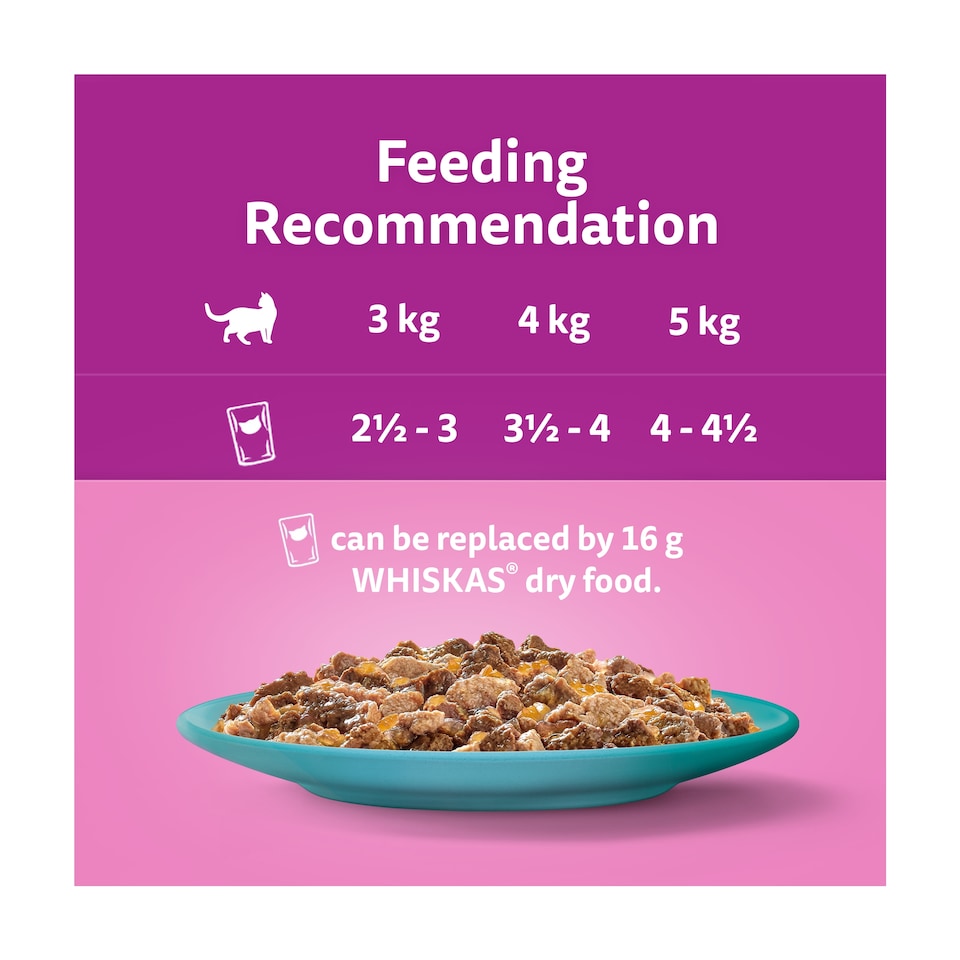 image 1 of Whiskas Duo Ocean Delights Adult Cat Food Pouches Jelly 12x85g