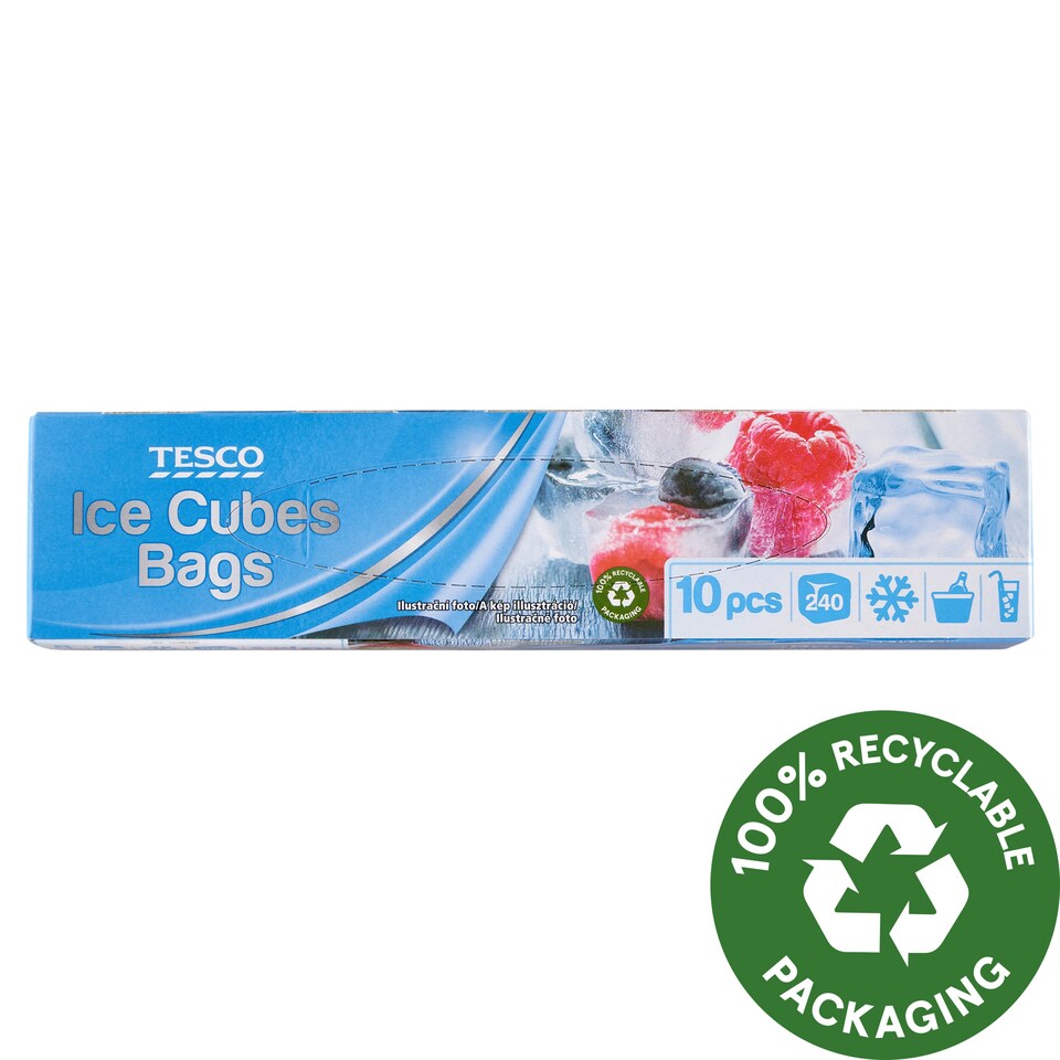 Tesco Ice Cubes Bags 10 pcs