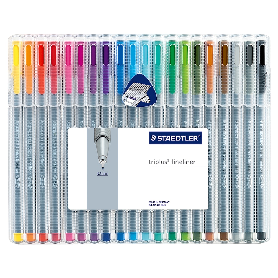 Staedtlertriplus Fineliners Asstd 20 Pack