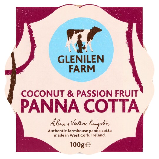 Glenilen Farm Coconut Passion Panna Cotta 100G Tesco Groceries