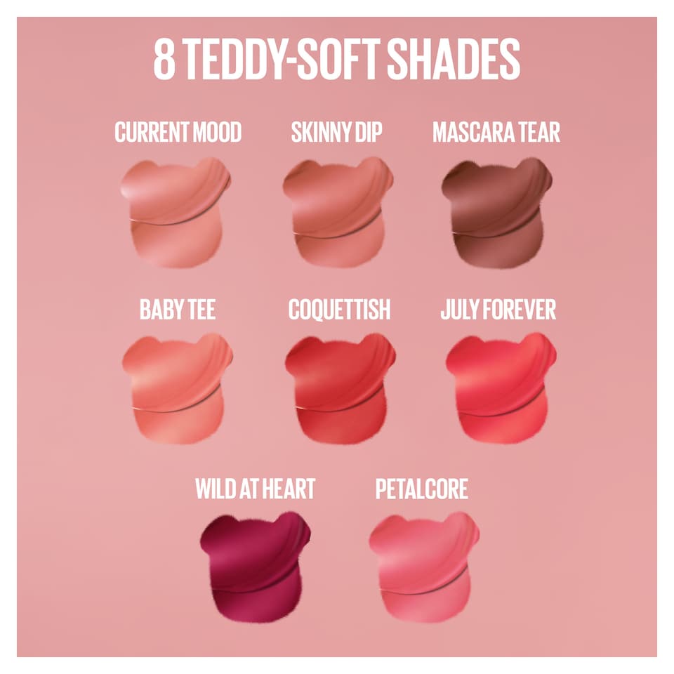 image 1 of Maybelline Super Stay Teddy Tint Lip Tint, 50 Wild at Heart, 5ml