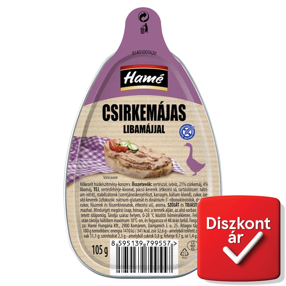 Hamé csirkemájas libamájjal 105 g