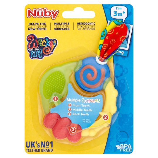 Nuby Wacky Teething Ring Teether Tesco Groceries