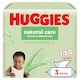 image 1 of Huggies Natural Care 0% Plastic Baby Wipes 3x48 144 Wipes