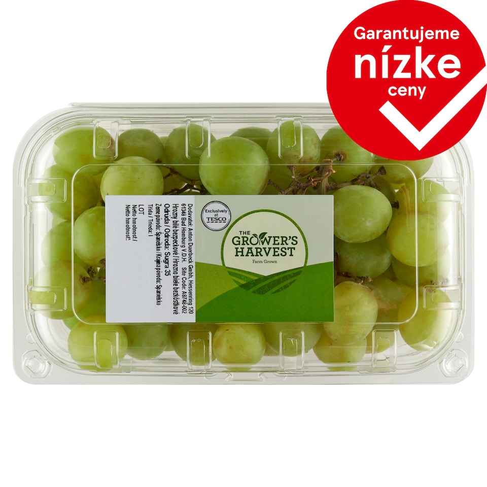 The Grower's Harvest White Grapes without Stone 500 g