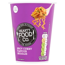 Hearty Food Co Spicy Curry Flavoured Noodles 70G