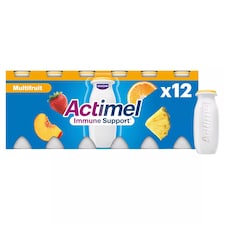 Actimel Immune Support Multifruit Yogurt Drink 12 x 100g