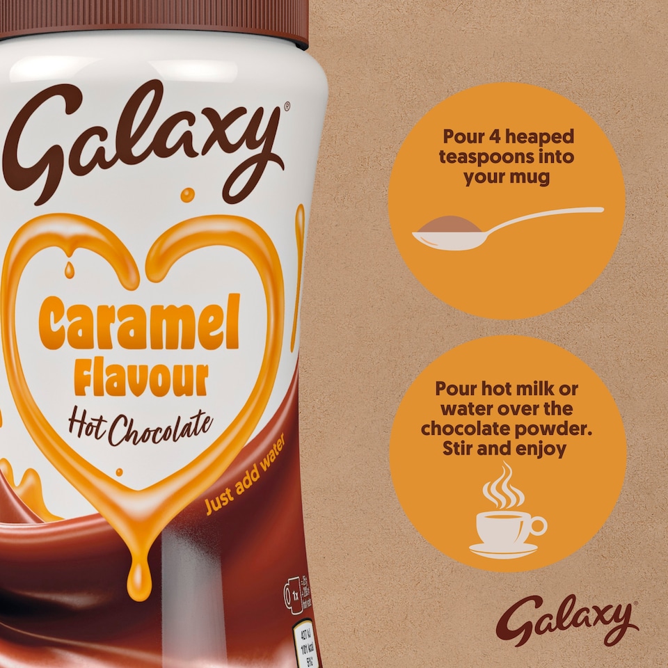 image 1 of Galaxy Caramel Flavour Hot Chocolate 275G 
