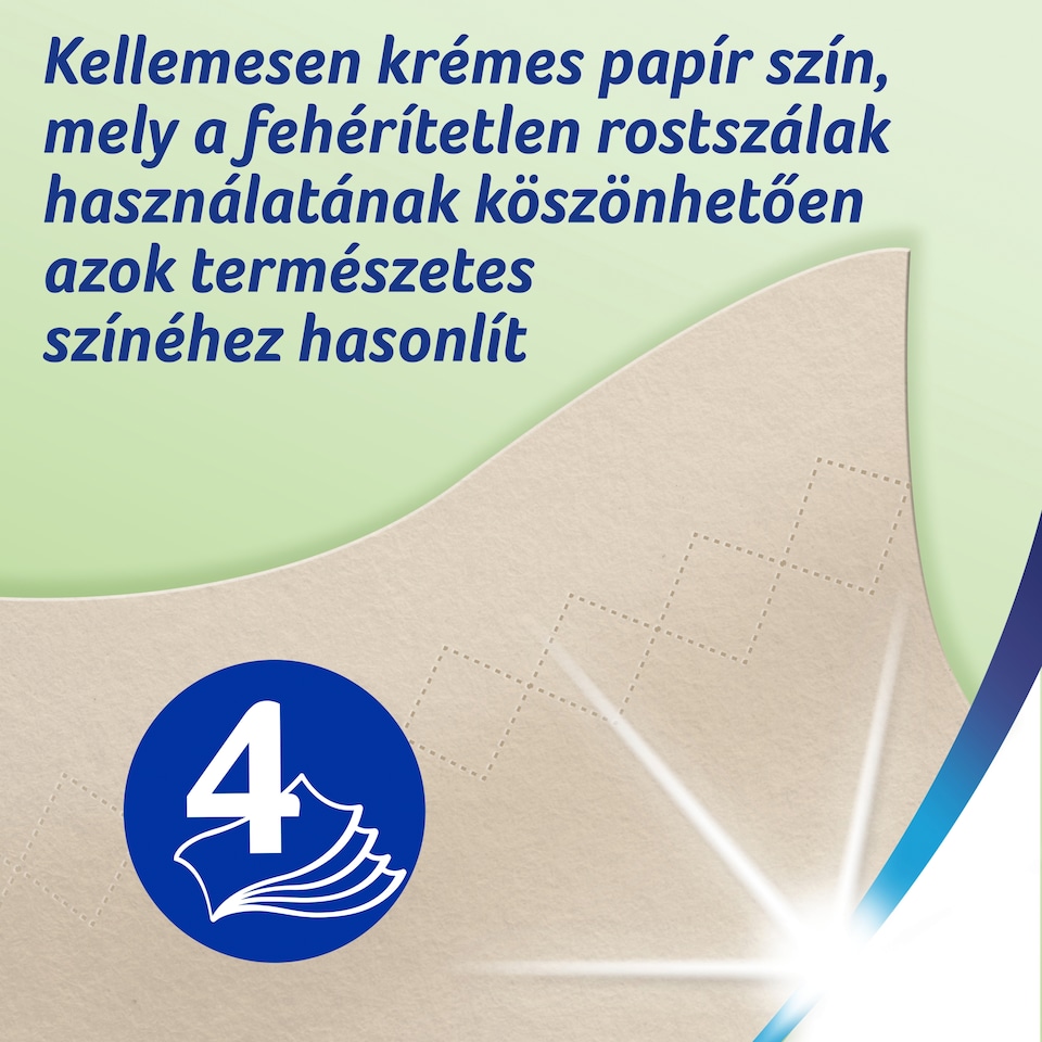 Zewa Softis Natural Soft illatmentes papír zsebkendő 4 rétegű 10 x 9 db  1. kép