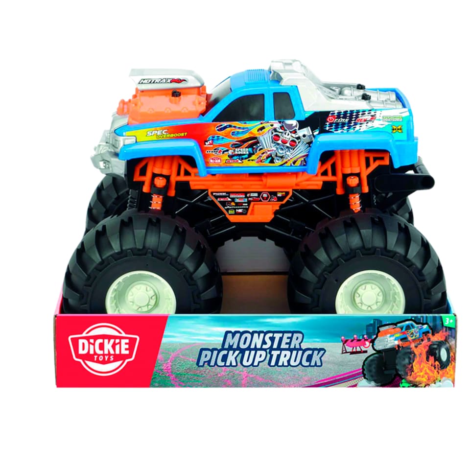 image 1 of Dickie Toys Monster Dragon/Pick Up Truck