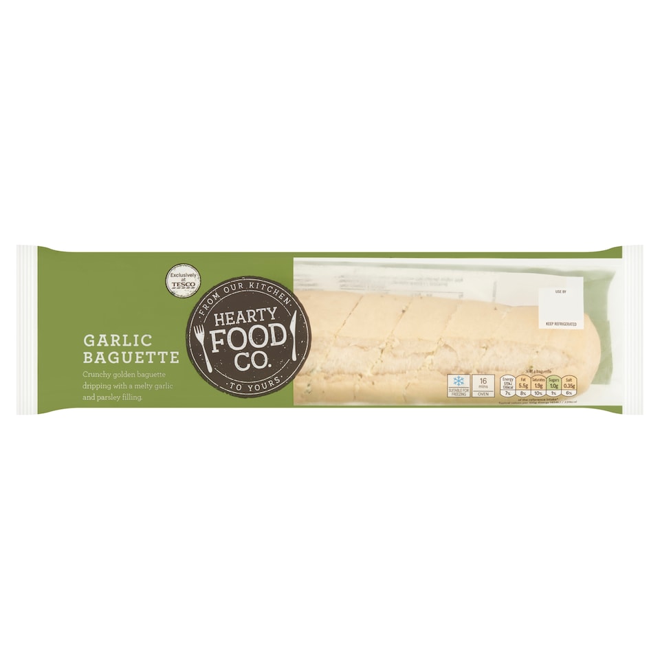 Hearty Food Co. Single Garlic Baguette 165g