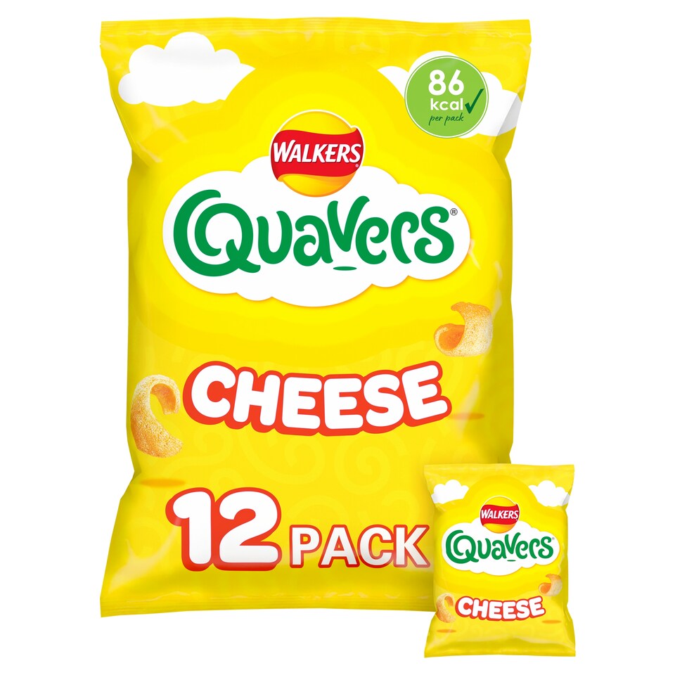 image 1 of Walkers Quavers Cheese Multipack Crisps 12x16g