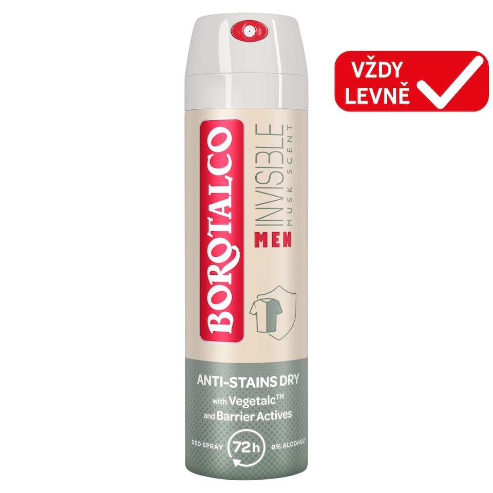 Borotalco Men Invisible Musk Scent Antitranspirant Spray 150ml