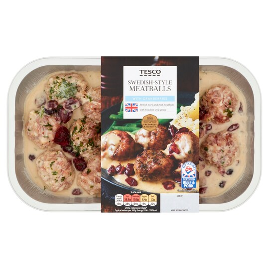 Tesco Swedish Style Meatballs 600g Tesco Groceries