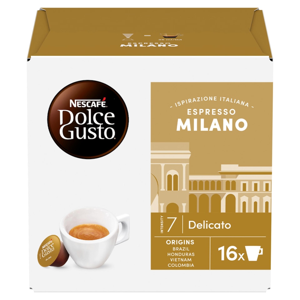 NESCAFÉ Dolce Gusto Espresso Milano kávékapszula 16 x 6,2 g (99,2 g)  1. kép