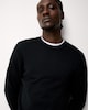 image 1 of F&F Pure Cotton Crew Neck Jumper in Black