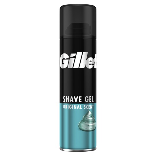 Gillette Classic Sensitive Skin Shave Gel 200Ml Tesco Groceries