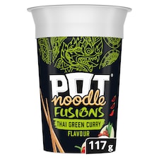 Pot Noodle Fusions Thai Green Curry Instant Noodles 117g