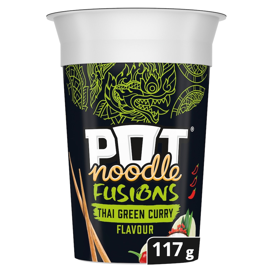 image 1 of Pot Noodle Fusions Thai Green Curry Instant Noodles 117g