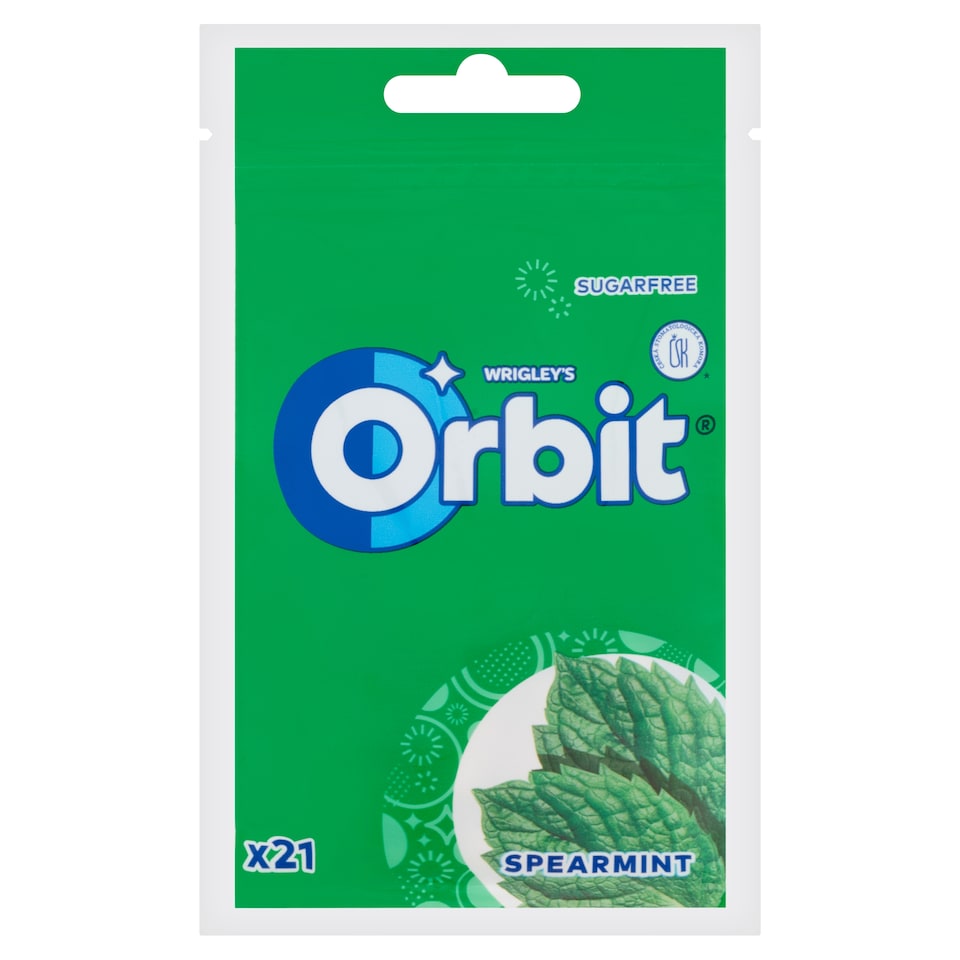image 1 of Orbit Spearmint Sugar-Free Chewing Gum with Sweetener 29 g