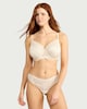 image 2 of F&F Fuller Bust Lace Trim Wired Bra in Gold