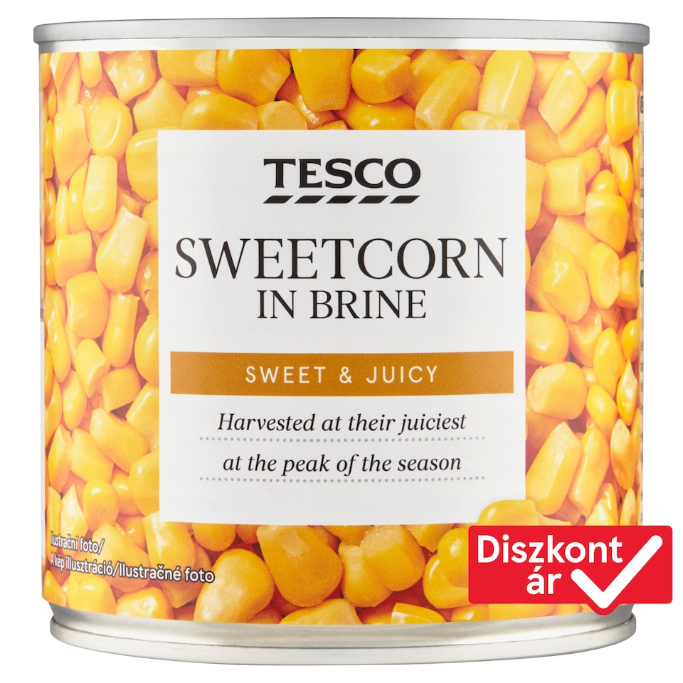 Tesco morzsolt csemegekukorica 340 g