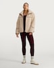 image 2 of F&F Borg Funnel Neck Zip Through Jacket in Neutral
