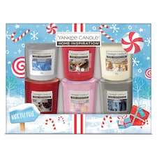 Yankee 6 Votive Cracker Gift Set 6 x 49g