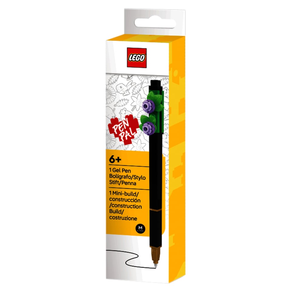 LEGO Botanicals Lavender Flower fekete zselés toll M  1. kép