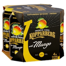 Kopparberg Premium Mango Cider 4 x 330ml 