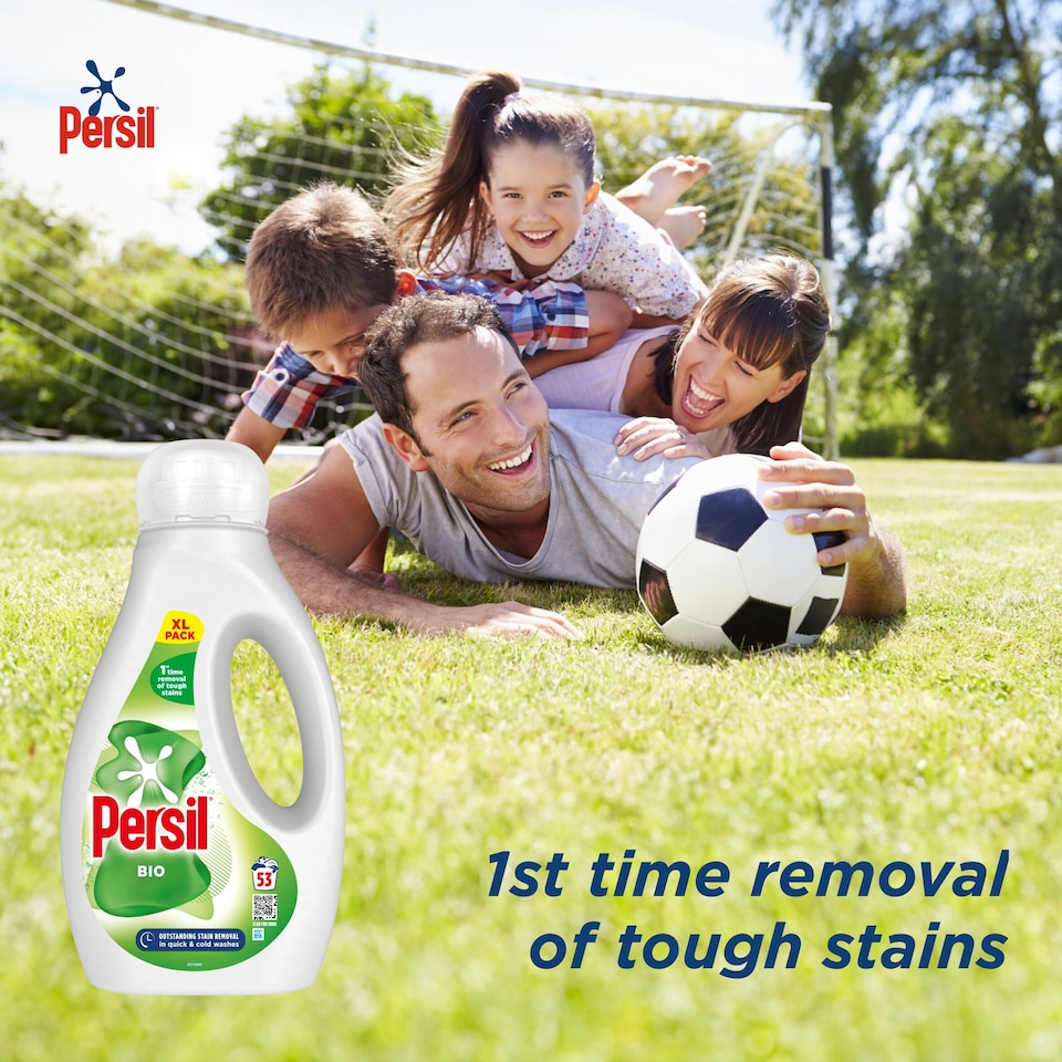 image 1 of Persil Biological Laundry Detergent Liquid 53W 1431Ml