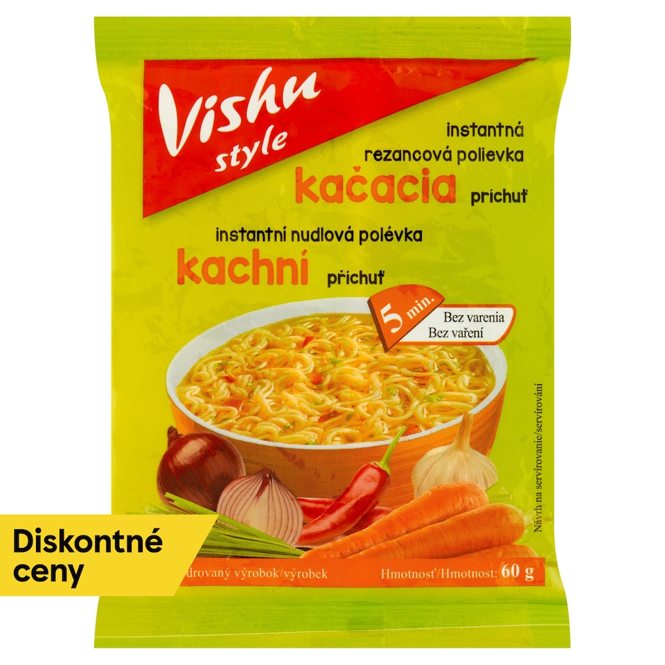 obrázok 1 z Vishu Style Instantná rezancová polievka kačacia príchuť 60 g