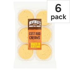 Irving's Homestyle Bakery Custard Creams 6 Pack 200g