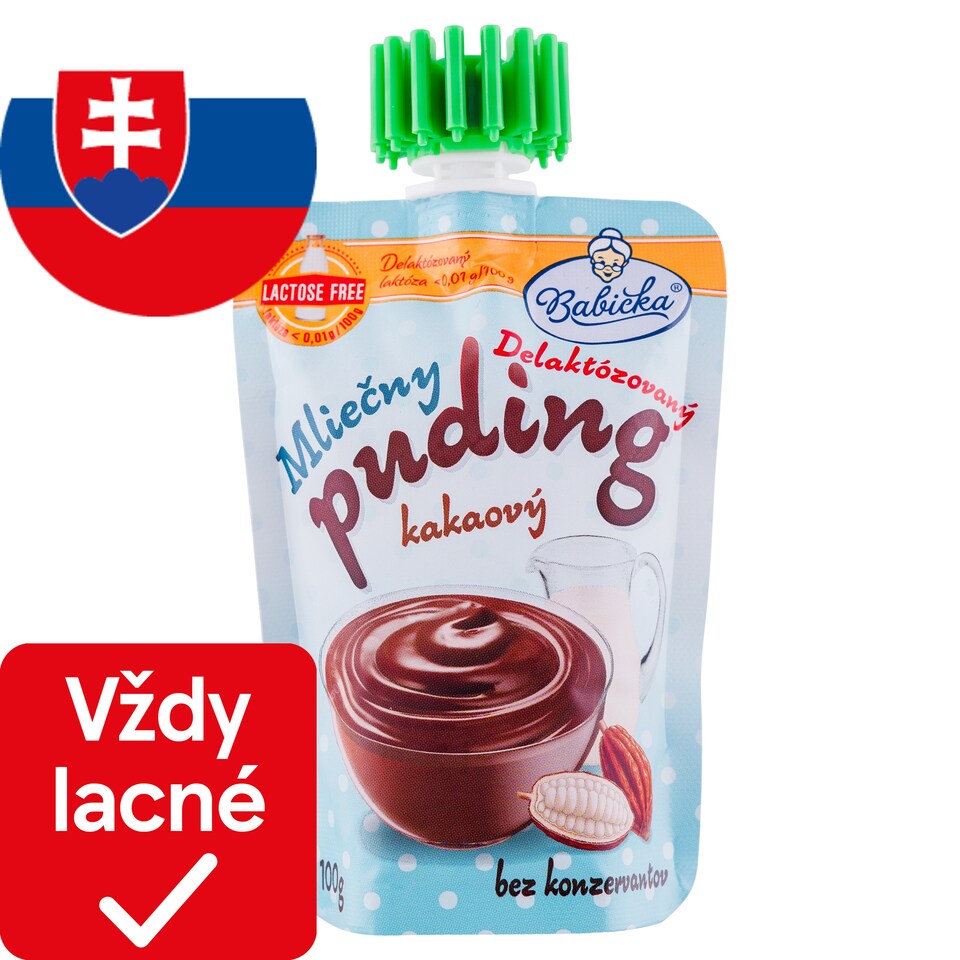 Babička Cocoa Milk Pudding Delactosed 100 g