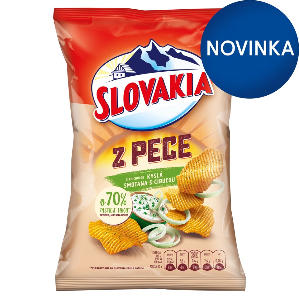 Slovakia Z Pece S príchuťou kyslá smotana s cibuľou 100 g