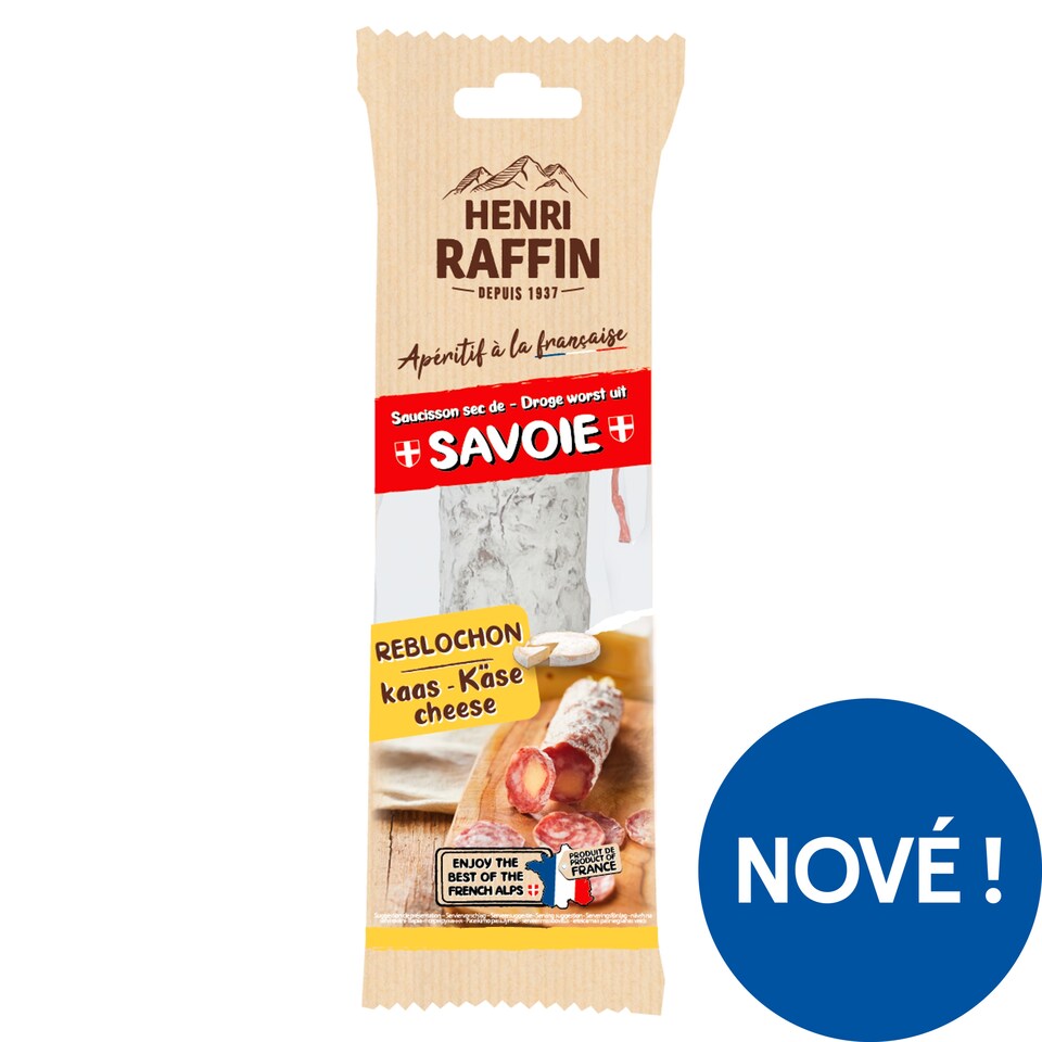 Henri Raffin Savojský salámek se sýrem reblochon 145g